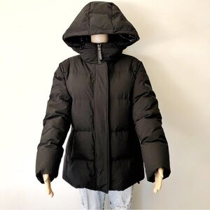 Sanctuary Premium Down Winter Coat Puffer Jacket Black Lightweight Oversized.